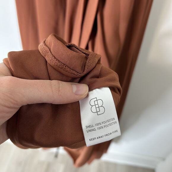 Baltic Born Katya Ruffle Maxi Dress 2XL Rust Orange Formal Bridesmaid Autumn - Picture 6 of 10